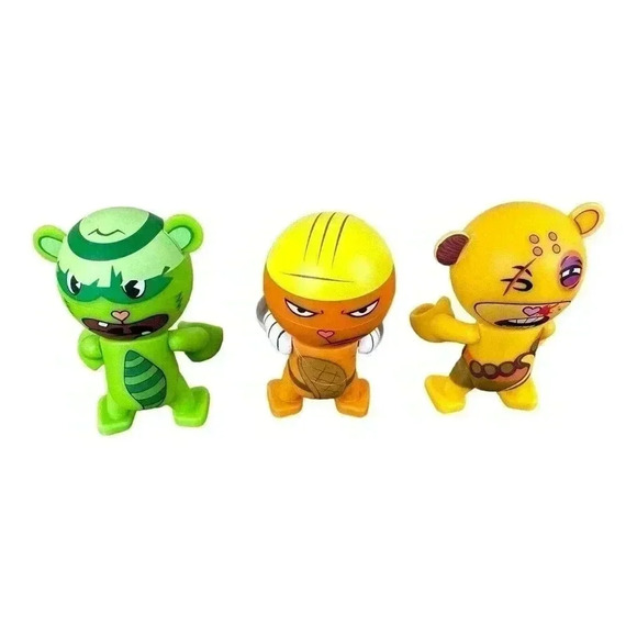 Happy Tree Friends Trexi Vinyl Flippy Figure Lot Of 6 Naughty And Nice - Picture 5 of 11